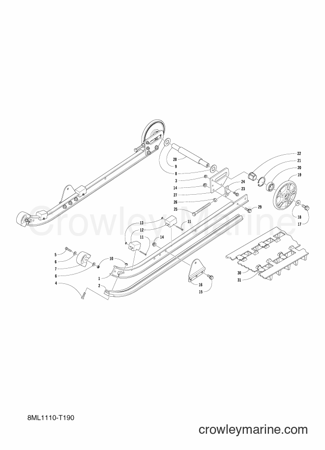 2018 Snowmobile SXR200 - SXR200 (8ML2) [010] - TRACK SUSPENSION 1