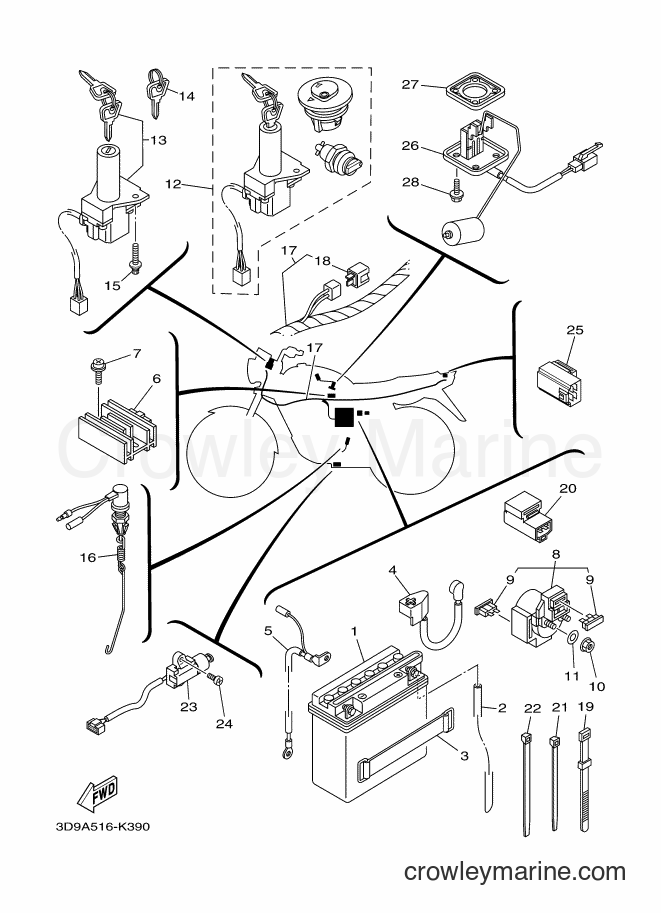 2011 Street Bike YBR125ESD - YBR125ESD (3D9A) [010] - ELECTRICAL 1