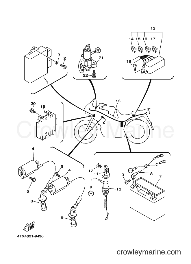 2000 Street Bike TDM850 - TDM850 (4TX6) [030] - ELECTRICAL 1
