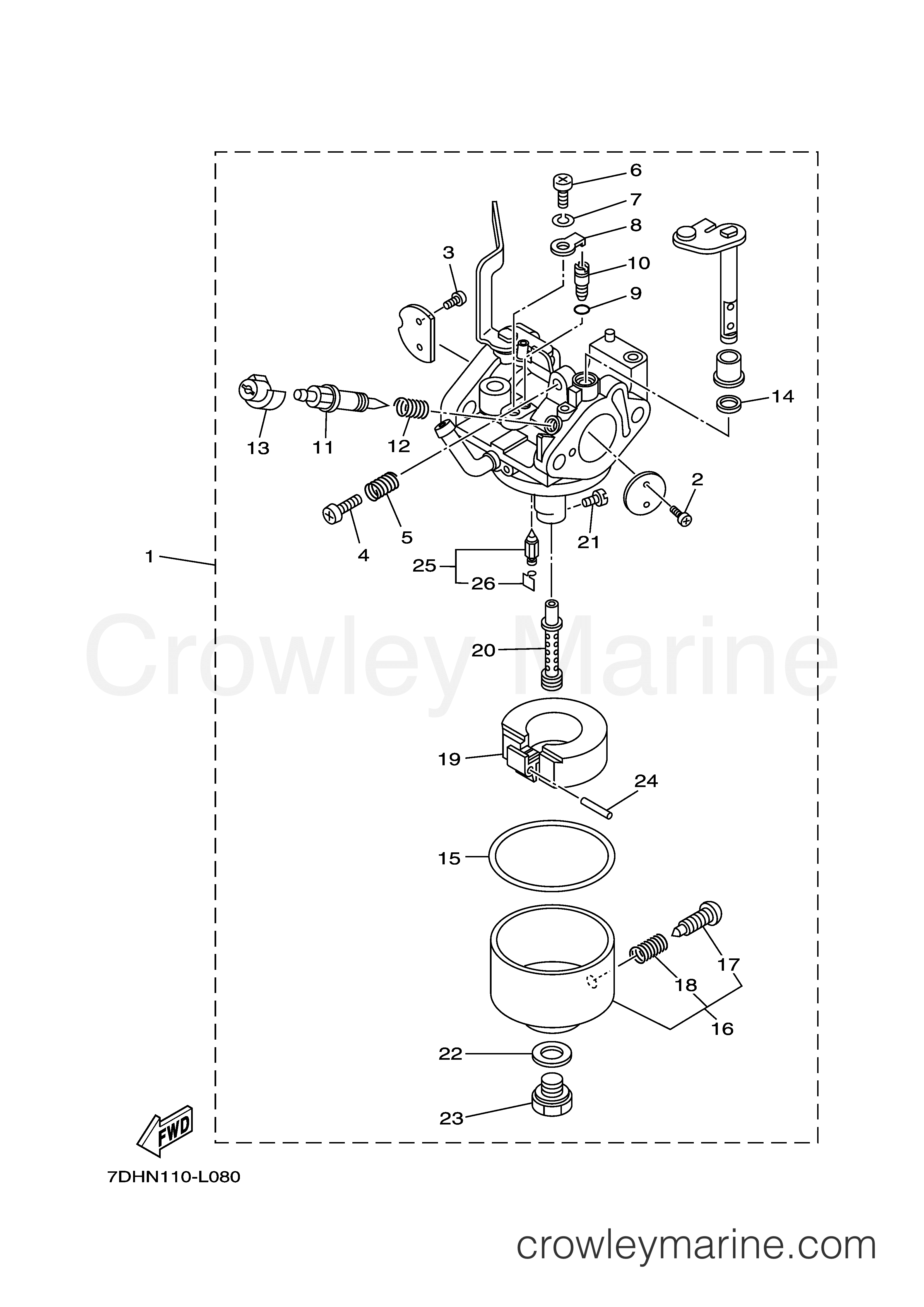 Yamaha Motors MZ200K2U - CARBURETOR