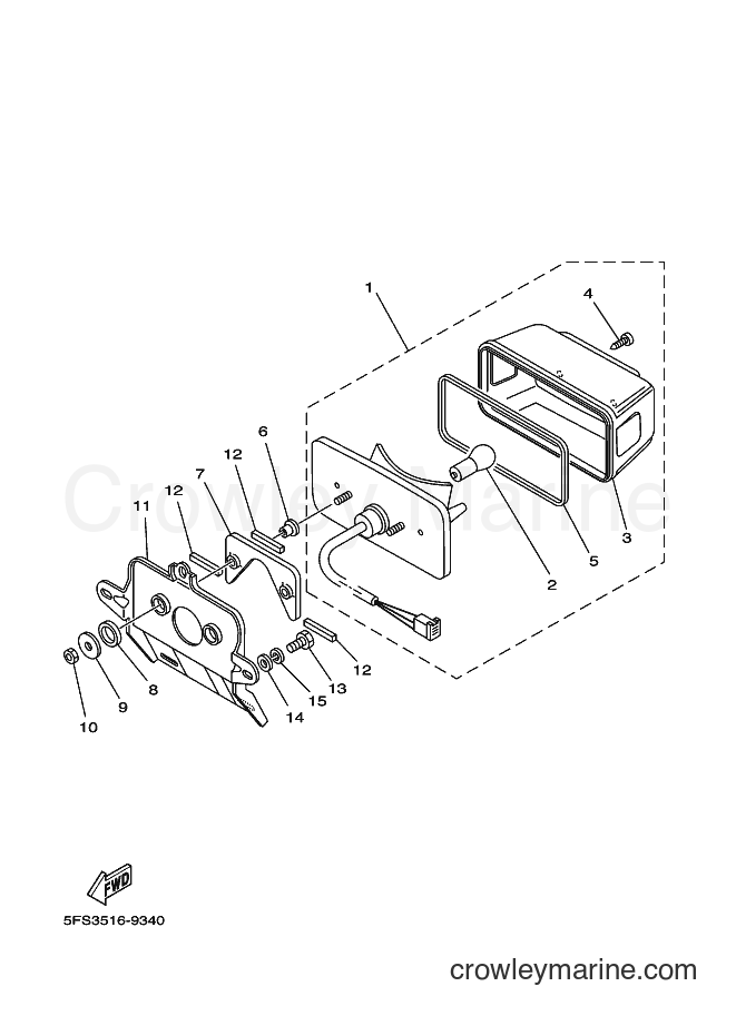 Yamaha Motors RX115 (5FS3) [010] - TAILLIGHT