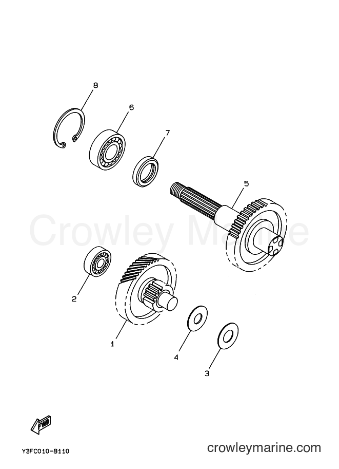 1996 Scooter CW50 - CW50 (4RW2) [020] - TRANSMISSION