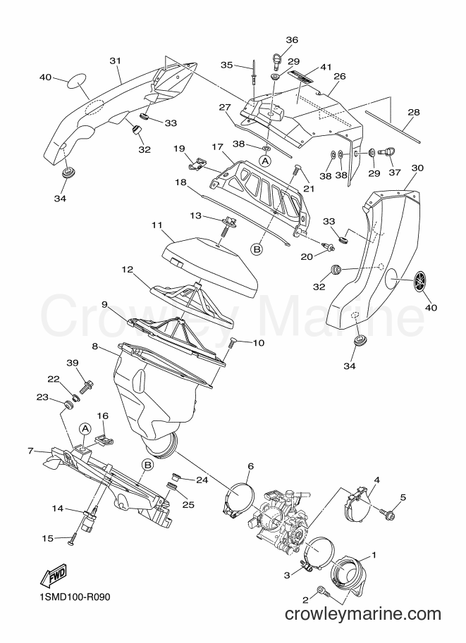 2016 Dirt Bike YZ250F - YZ250F (1SMF) [010] - INTAKE