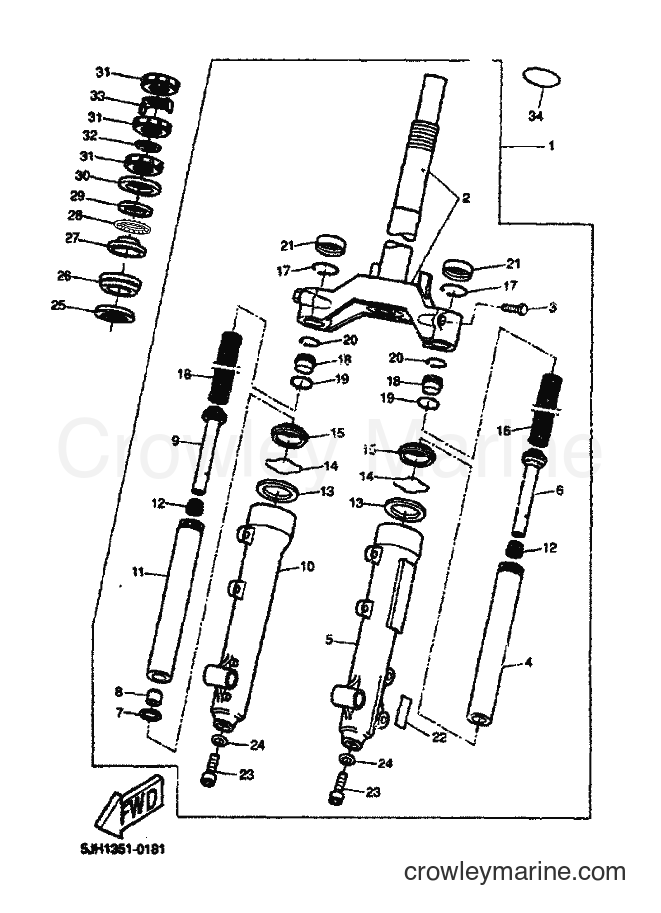 Yamaha Motors EW50 (5LH1) [030] - FRONT FORK