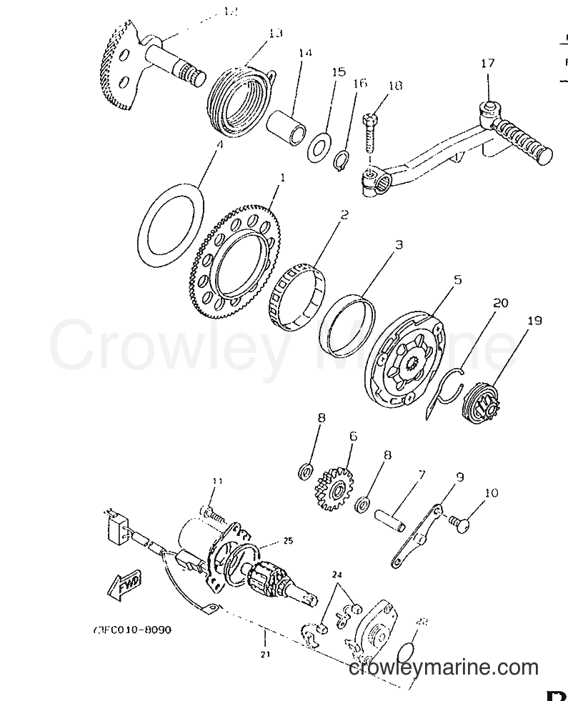 1996 Scooter CW50 - CW50 (4VV5) [999] - STARTER
