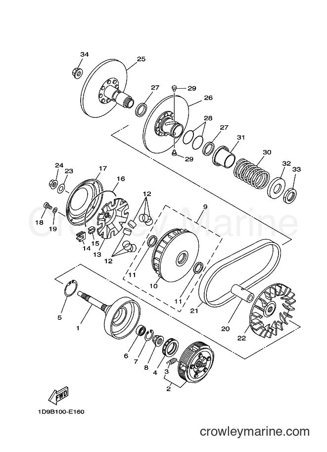 2006 ATV YFM450FWAN - YFM450FWAN (1D9G) [010] - CLUTCH