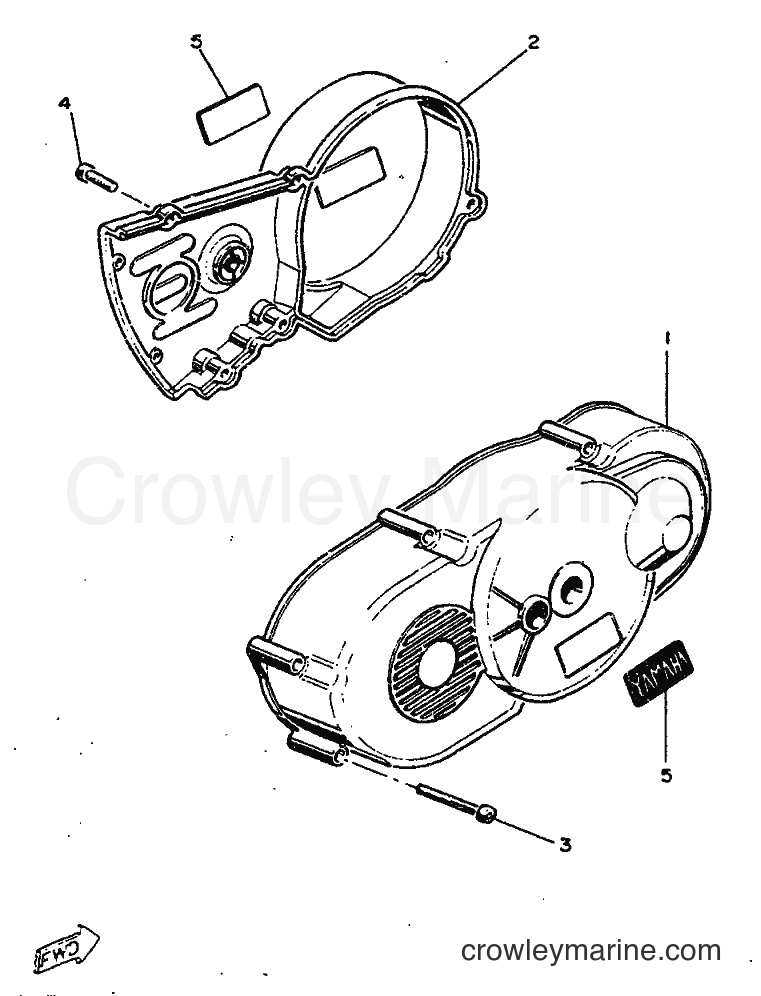 1986 Scooter ME50 - ME50 (1TK) [999] - CRANKCASE COVER 1