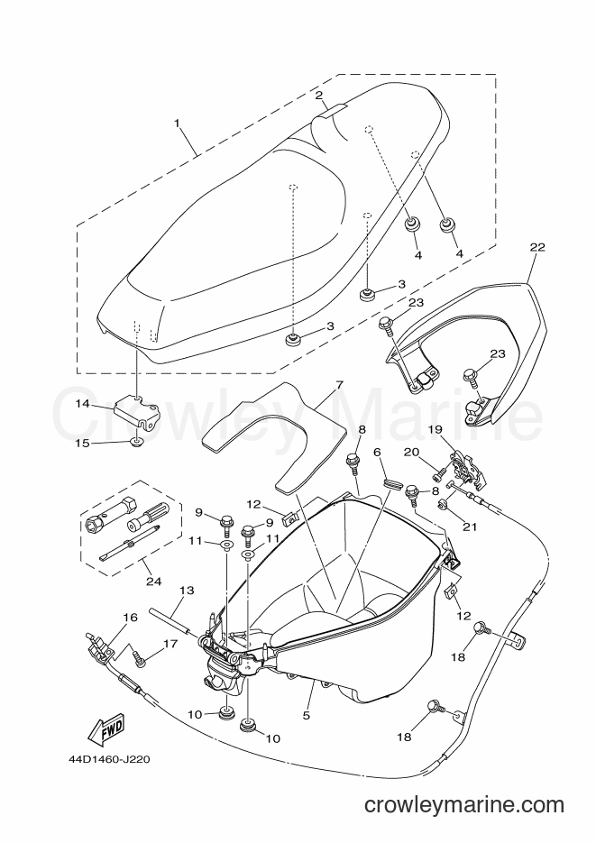 2012 Scooter AL125C - AL125C (44D3) [010] - SEAT