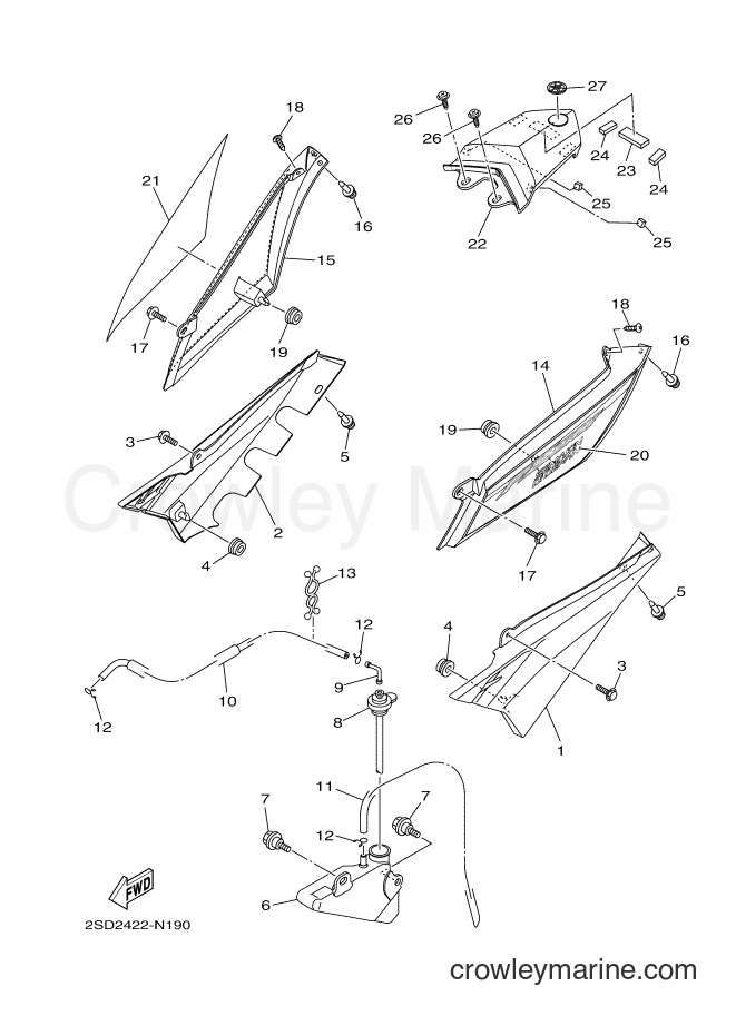 2014 Street Bike FZ150 - FZ150 (2SD2) [010] - SIDE COVER