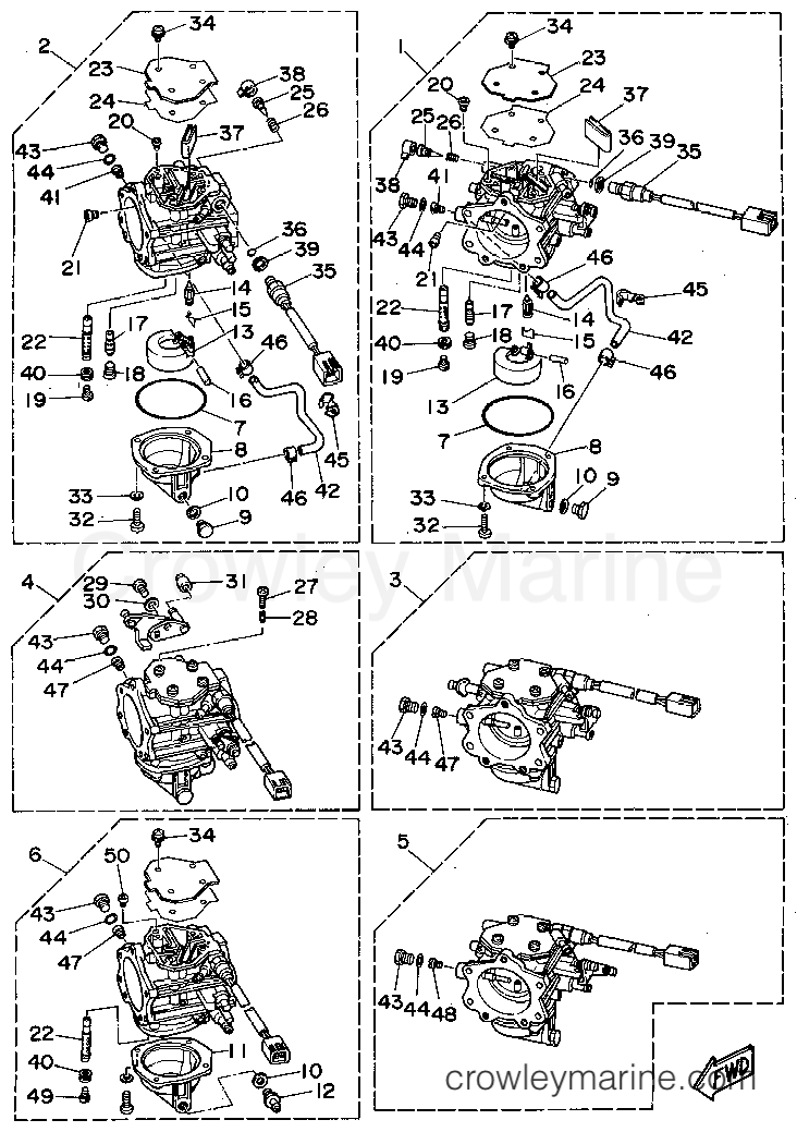 Yamaha Motors L250TXRT - CARBURETOR