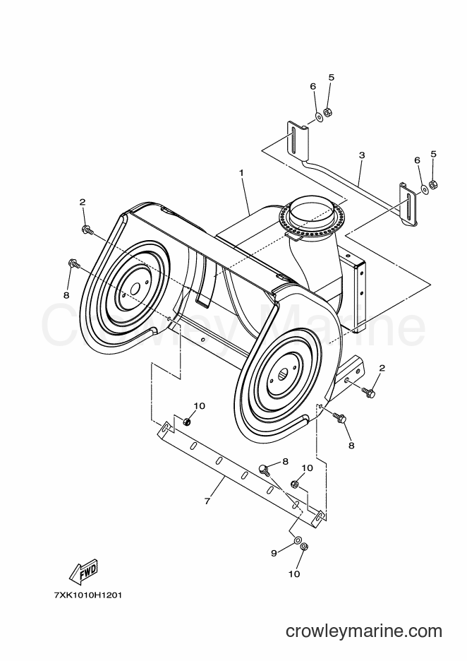 2012 Snowblower YU240 - YU240 (7XK1) [010] - AUGA CASE