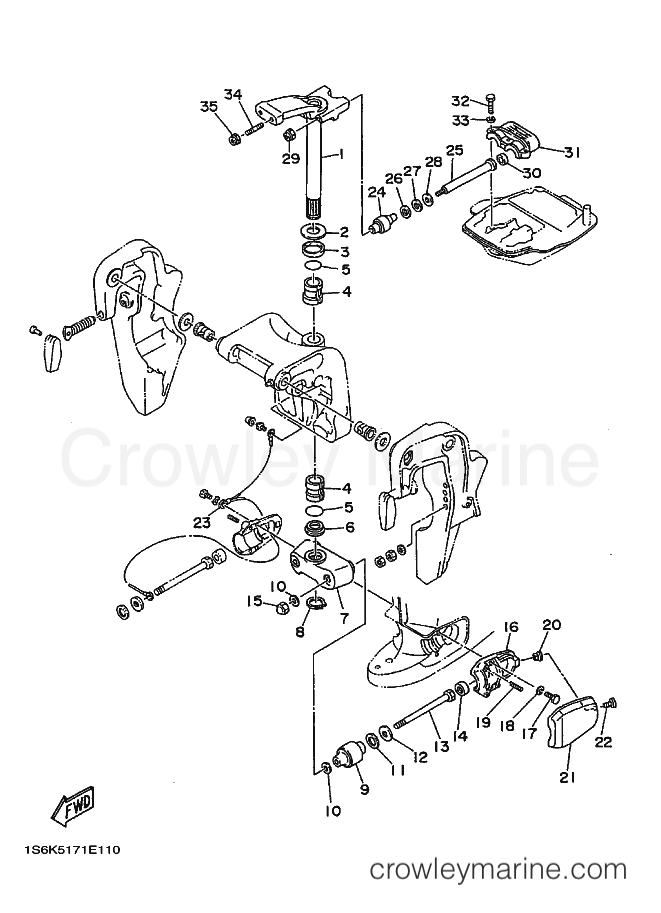 Yamaha Motors E60HE (6K5) [010] - BRACKET 2