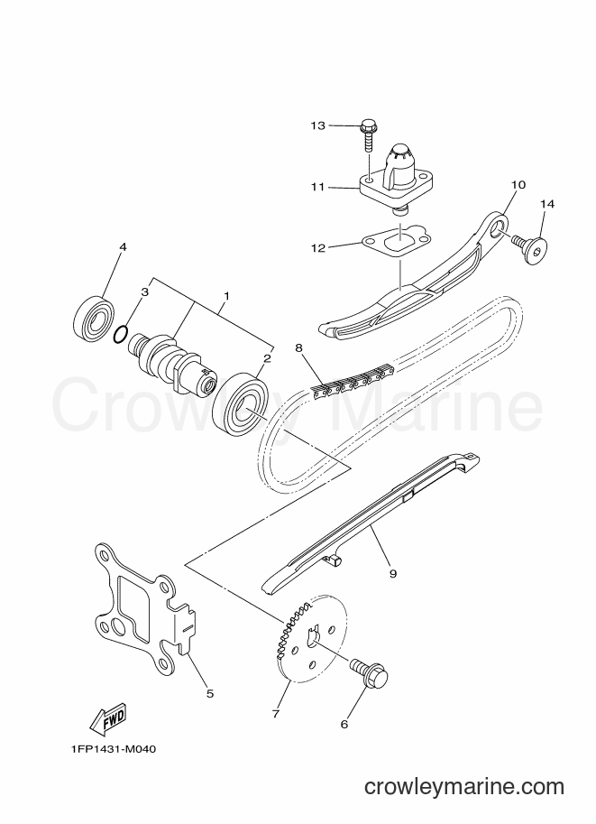 2015 Scooter T115FLSEC - T115FLSEC (1FP7) [010] - CAMSHAFT & CHAIN