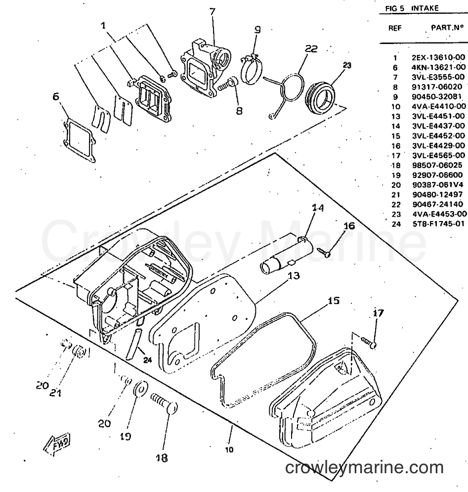 1998 Scooter CW50RSP - CW50RSP (4WS5) [010] - INTAKE