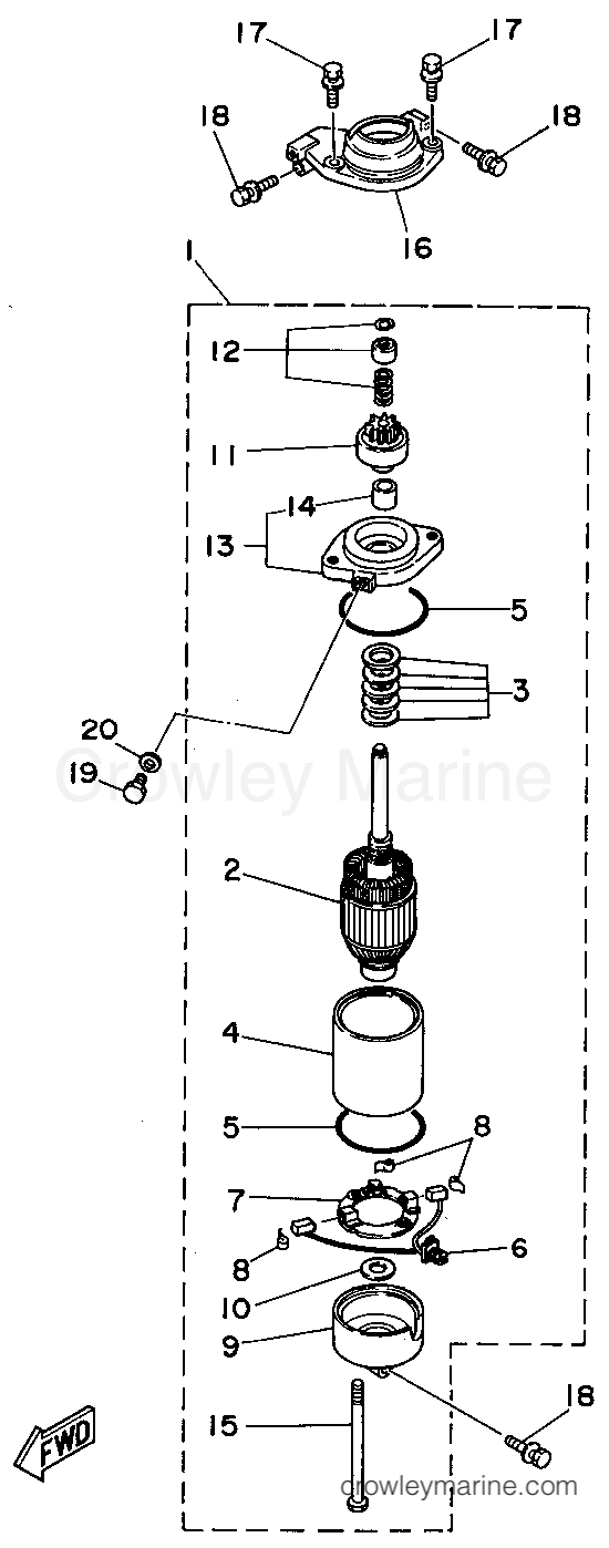 Yamaha Motors L130TXRS - STARTING MOTOR