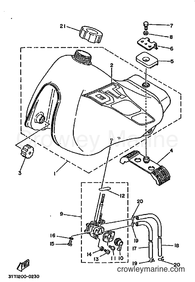 Yamaha Motors DT175 (3FJ5) [010] - FUEL TANK