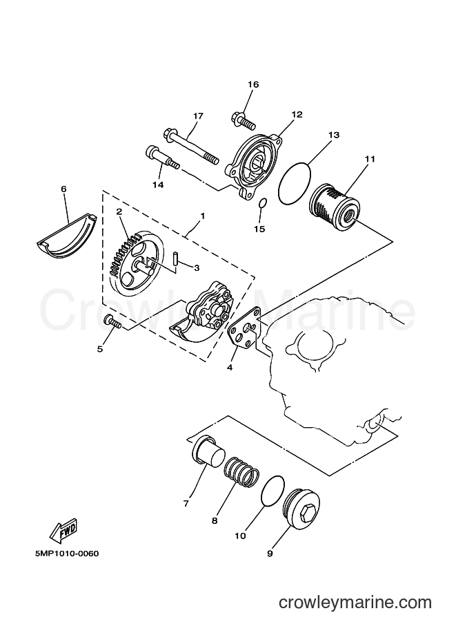 2001 Dirt Bike XT225 - XT225 (4BEX) [010] - OIL PUMP