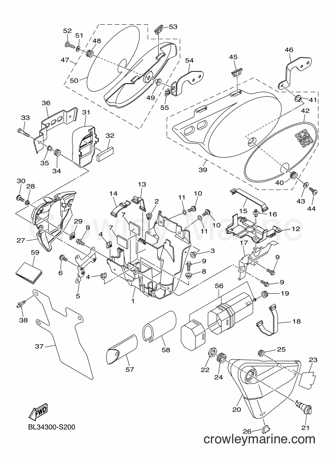 Yamaha Motors XVS950XR-A (BL34) [010] - SIDE COVER