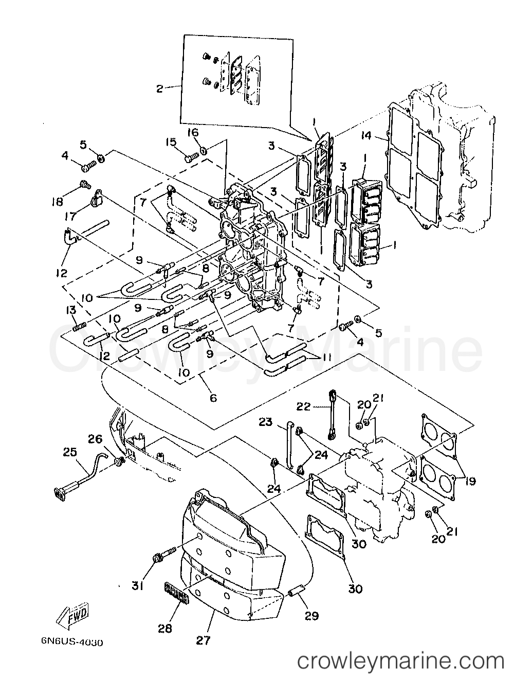 Yamaha Motors B115TLRX - INTAKE