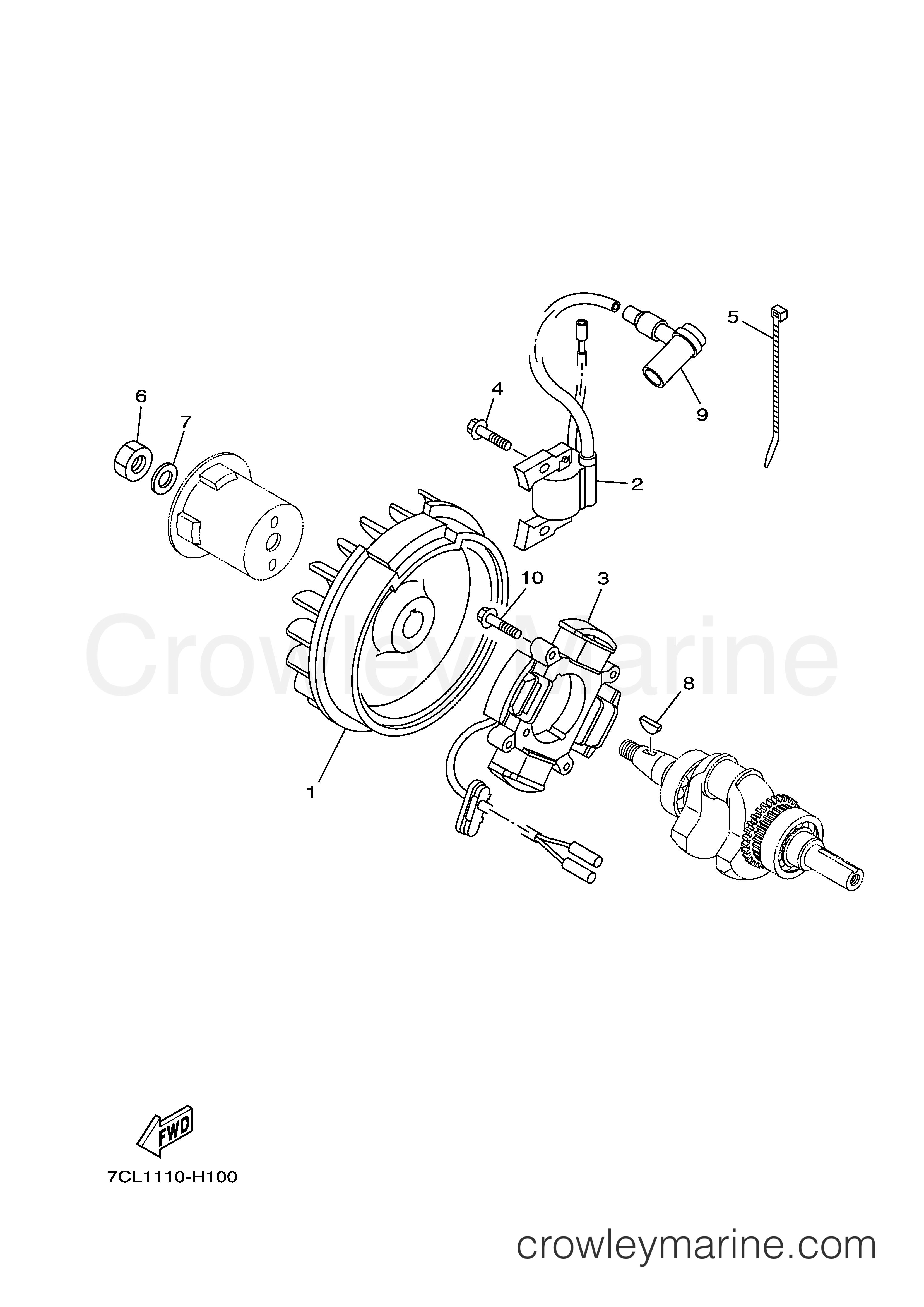 Yamaha Motors MZ125A1PU - TCI MAGNETO