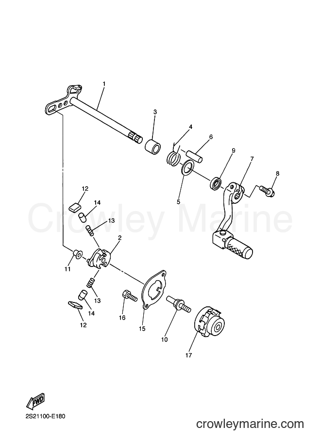 2006 Dirt Bike YZ450F - YZ450F (2S22) [010] - SHIFT SHAFT