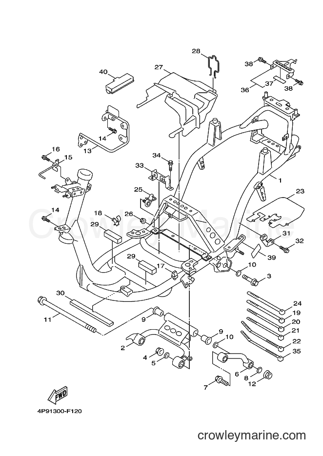 Yamaha Motors XC125 (4P92) [010] - FRAME