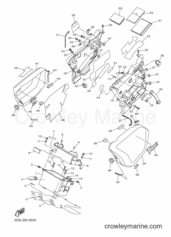 Yamaha Motors VMX17 (2CEL) [010] - SIDE COVER 2