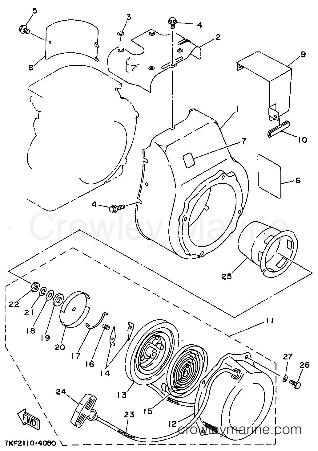 Yamaha Motors YS828TEC - AIR SHROUD - STARTER