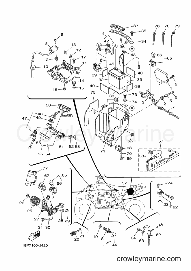 Yamaha Motors YFZ450R (18PL) [010] - ELECTRICAL 1