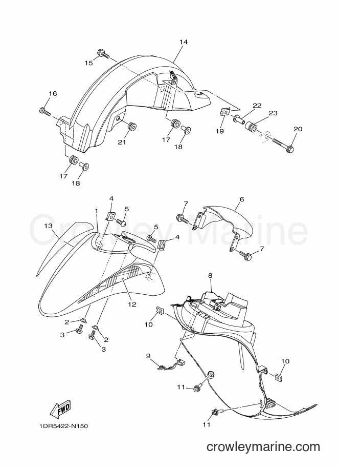 Yamaha Motors XC115S (1DR5) [010] - FENDER
