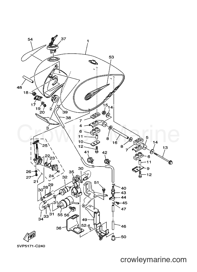 2004 Cruiser XV1700ATL - XV1700ATL (5VP5) [020] - FUEL TANK