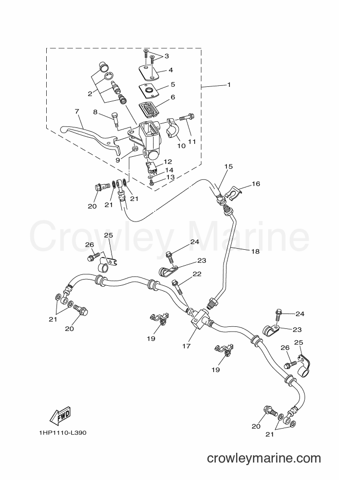 2012 ATV YFM700FWAD - YFM700FWAD (1HPD) [010] - FRONT MASTER CYLINDER