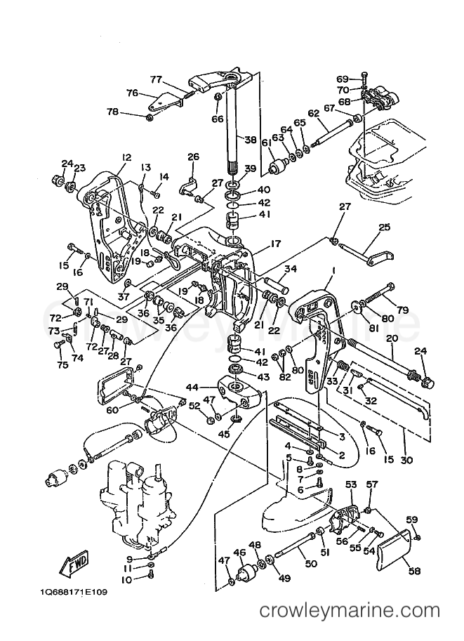 Yamaha Motors 85AE (6880) [010] - BRACKET