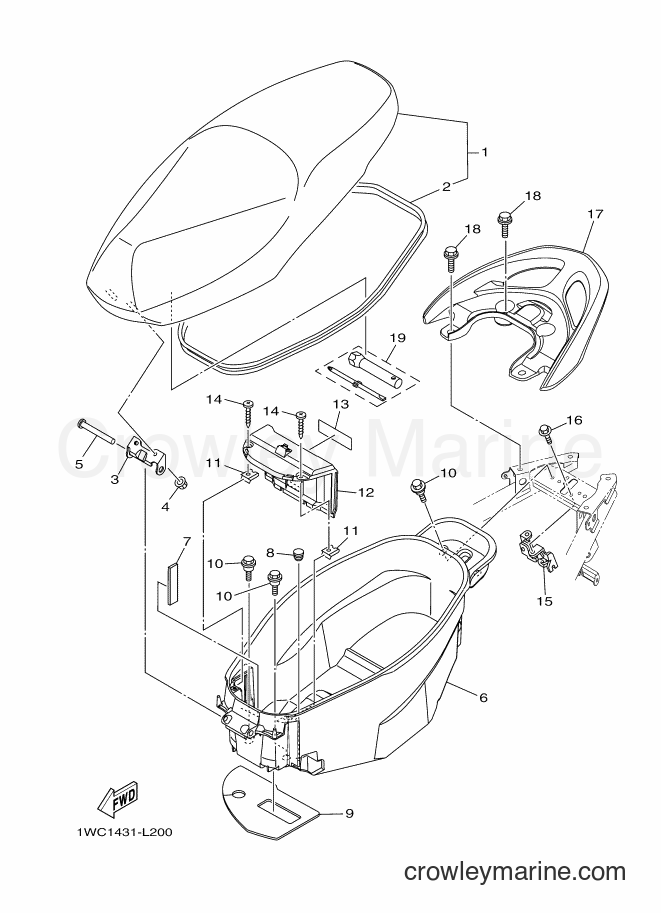 2012 Scooter XC115S - XC115S (1WC2) [010] - SEAT