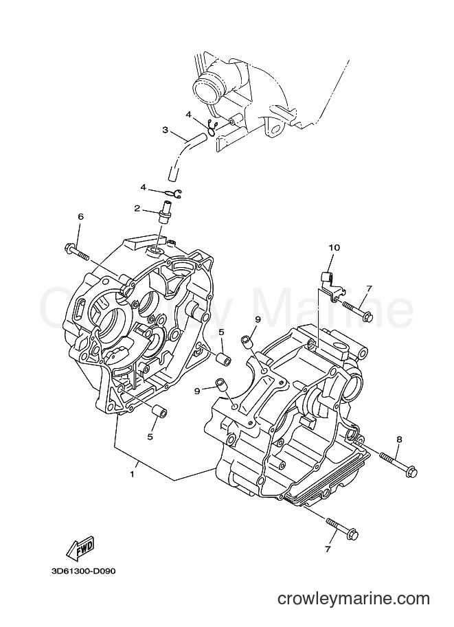 2007 Dirt Bike XT125X - XT125X (13D2) [010] - CRANKCASE