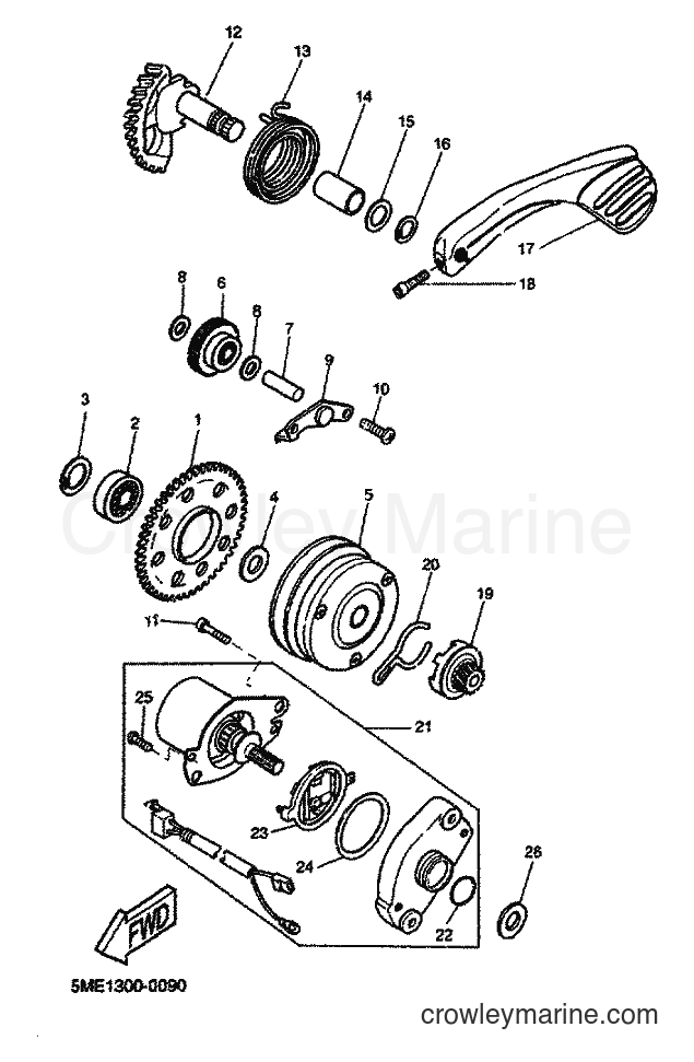 Yamaha Motors YQ100 (5ME4) [030] - STARTER