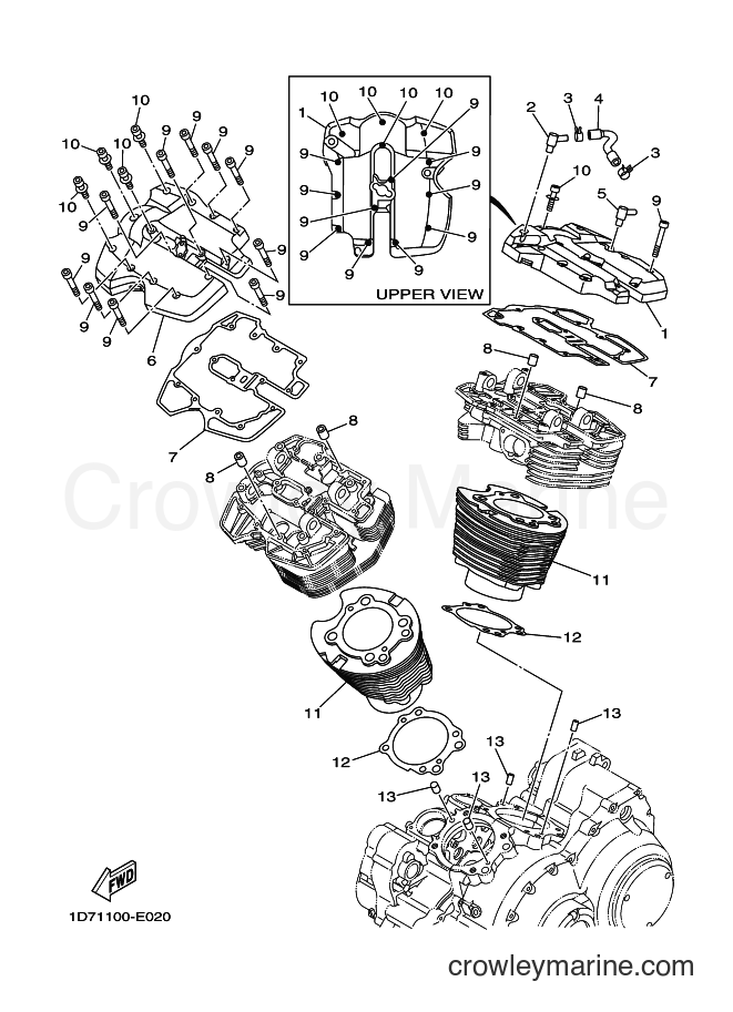 Yamaha Motors XV1900CFD (2C5X) [020] - CYLINDER