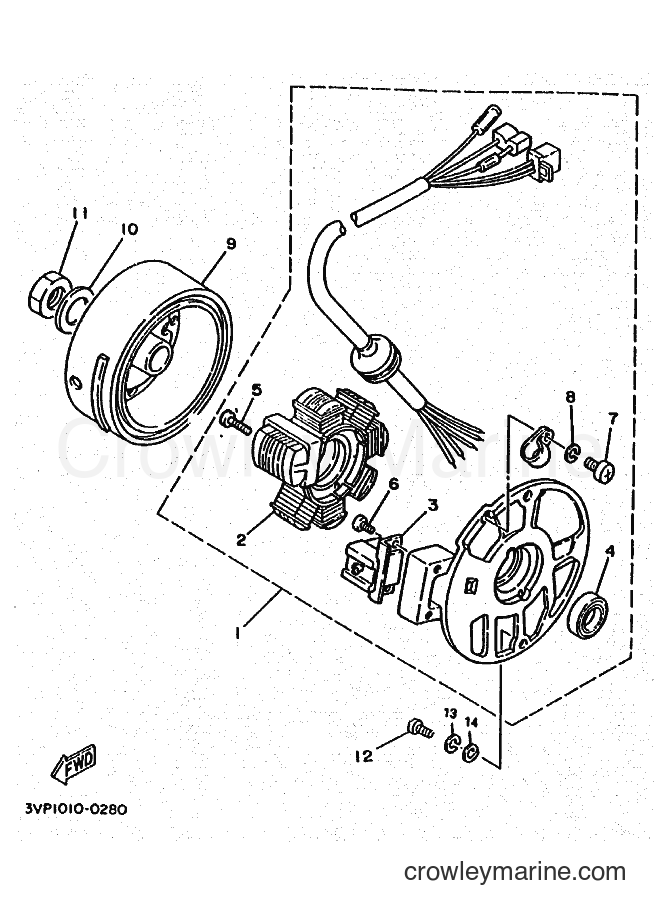 Yamaha Motors YM50 (4SY1) [010] - GENERATOR