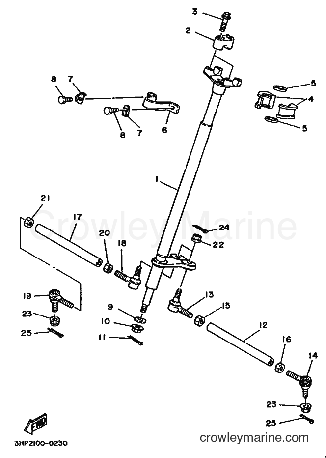 1992 ATV YFM350ER - YFM350ER (3HP6) [010] - STEERING