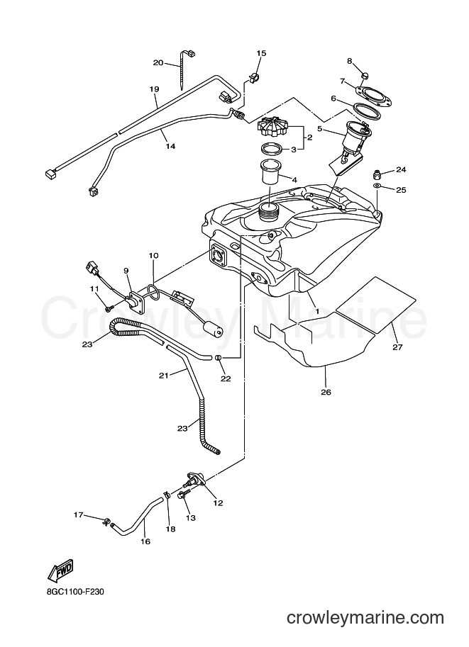 Yamaha Motors RT50FX (8GN1) [020] - FUEL TANK