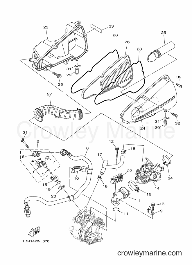 Yamaha Motors XC115S (1DR4) [010] - INTAKE