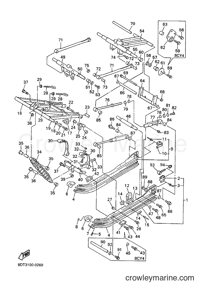 2000 Snowmobile VX500DX - VX500DX (8DT3) [020] - TRACK SUSPENSION 2