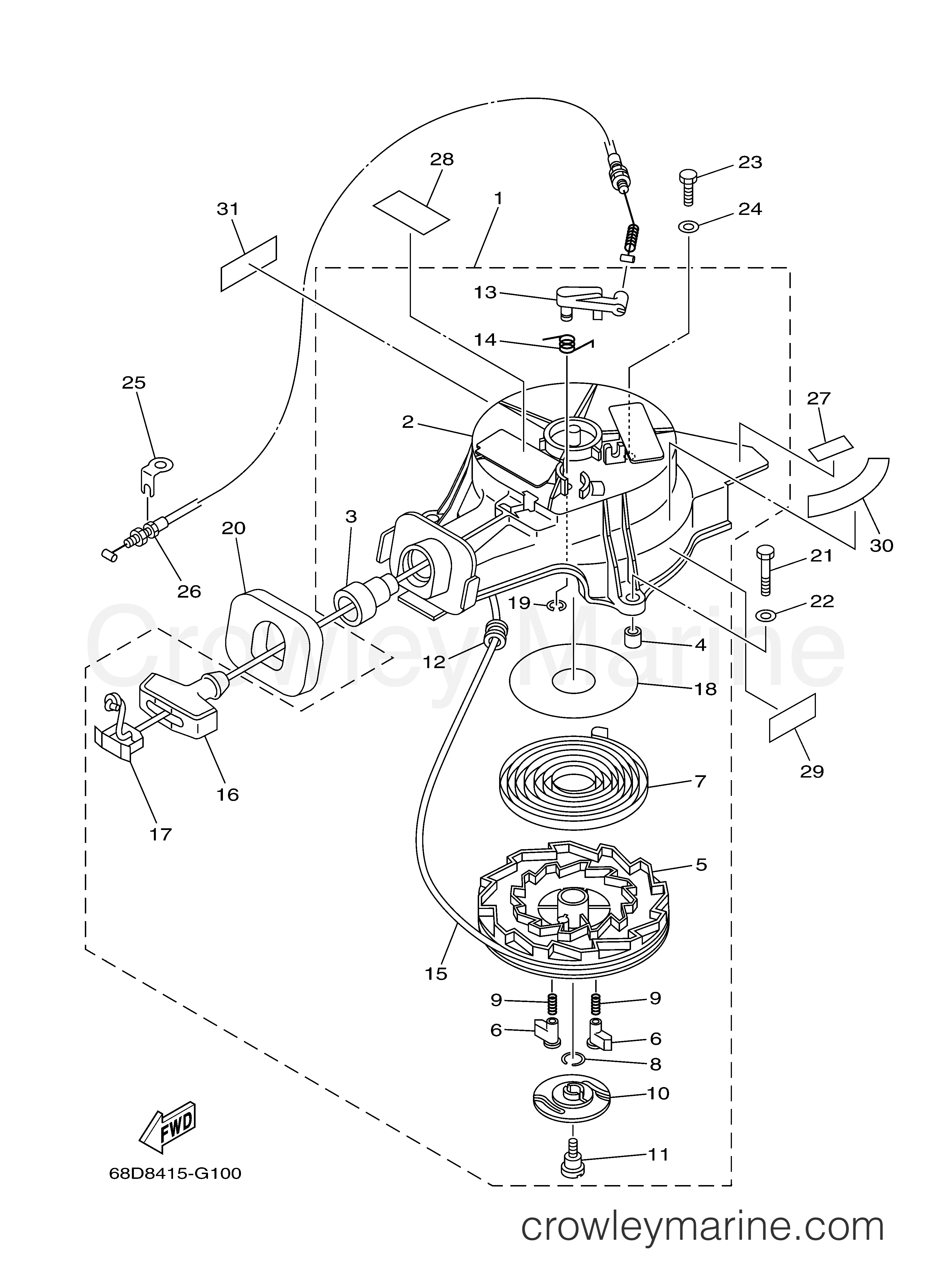 Yamaha Motors F4MLH - STARTER