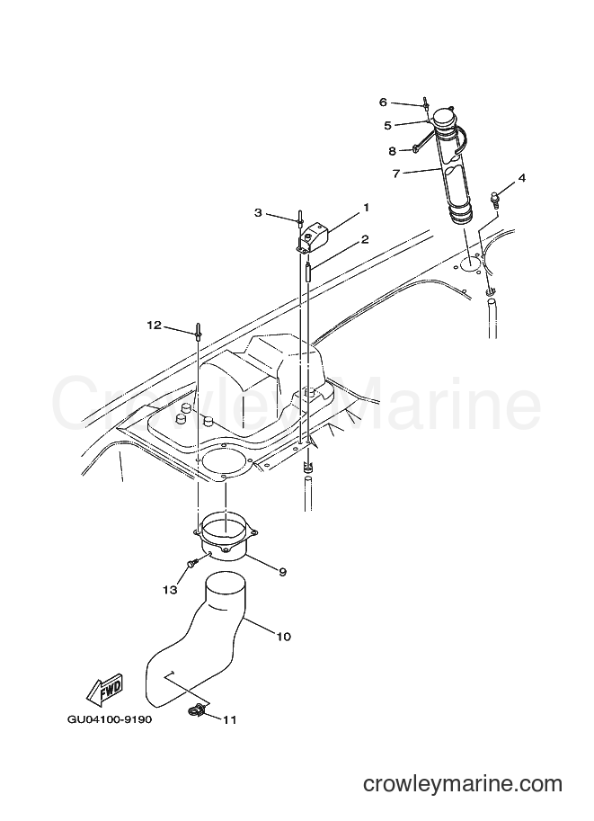Yamaha Motors JET FOR GP760 (65V4) [01A] - VENTILATION