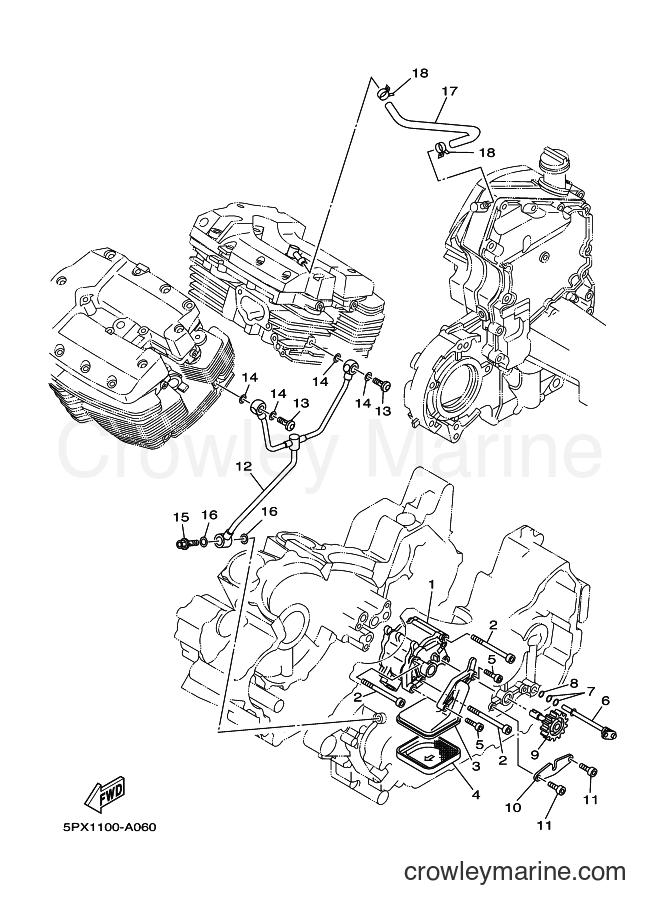2007 Cruiser XV1700PC - XV1700PC (2D89) [010] - OIL PUMP