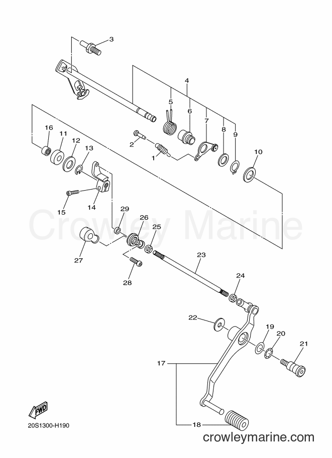 2009 Street Bike XJ6S - XJ6S (36C2) [010] - SHIFT SHAFT