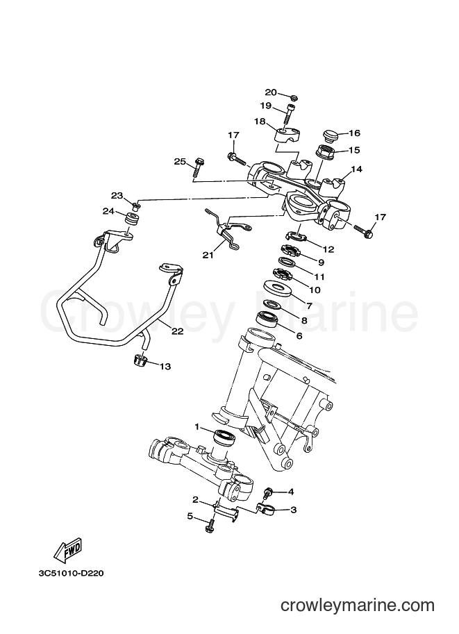2017 Dirt Bike XT250 - XT250 (B1H1) [010] - STEERING