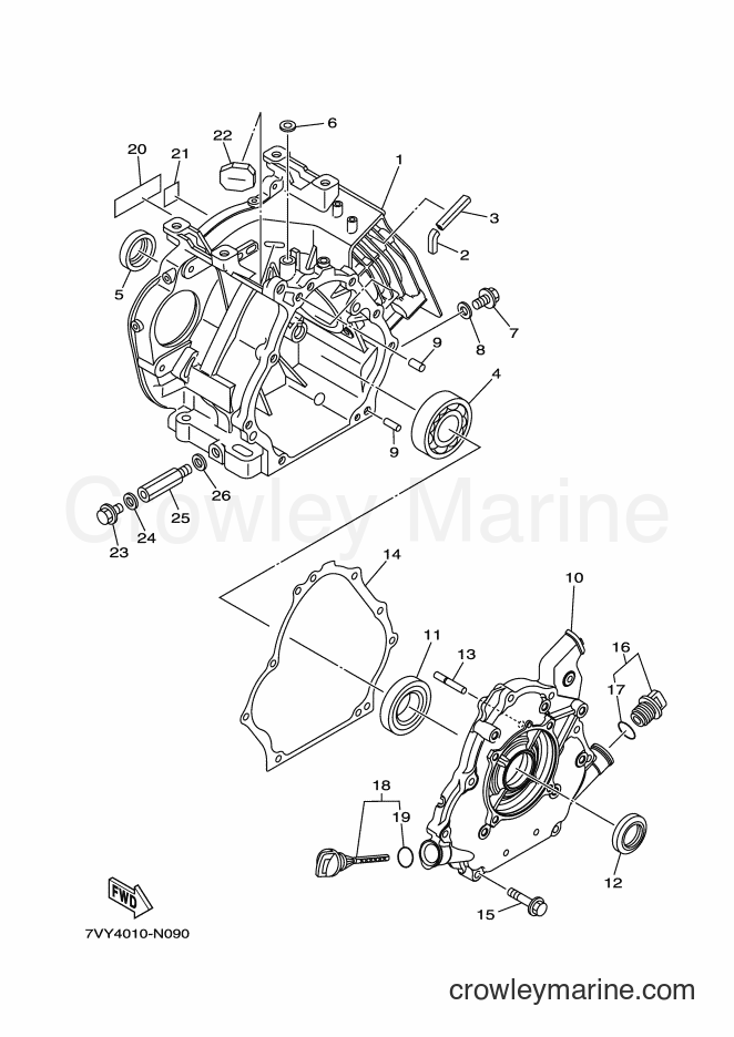 Yamaha Motors YS860 (7VY5) [010] - CRANKCASE