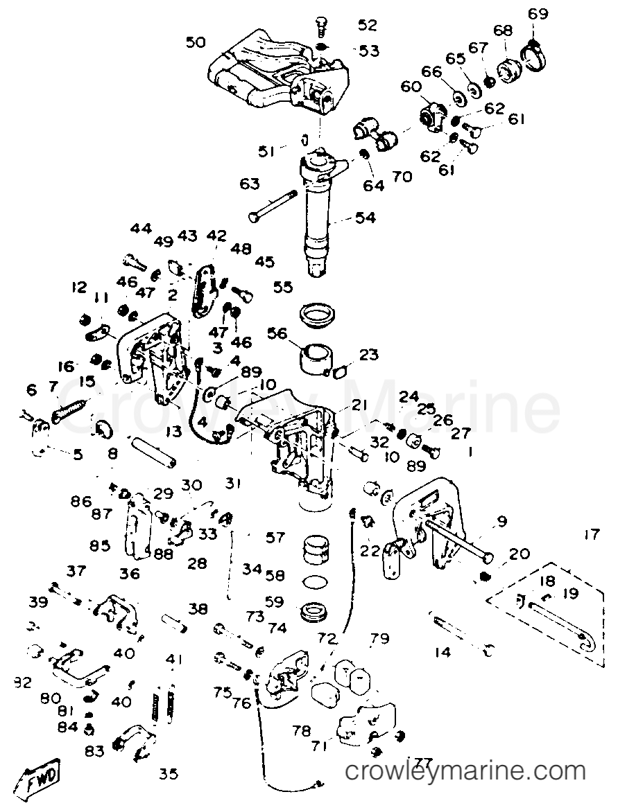 Yamaha Motors 9.9ELHR - BRACKET