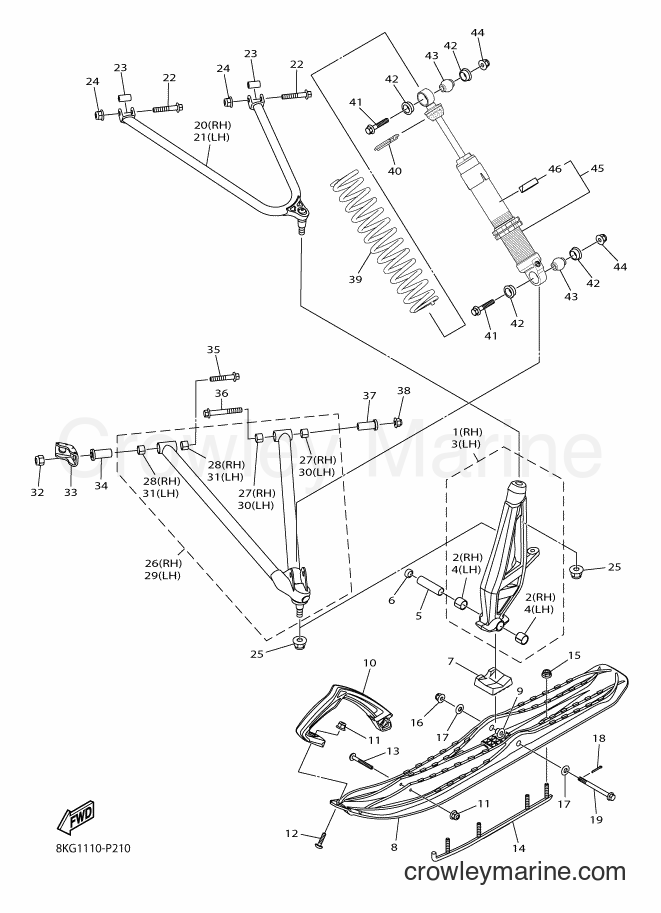 2015 Snowmobile SRV10M - SRV10M (8KG1) [010] - SKI